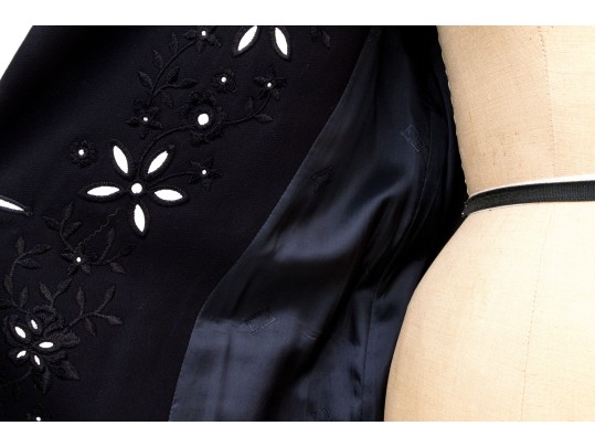 Escada Margaretha Ley Embroidered Collared Blazer, Size 40