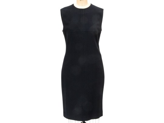 Escada Classic Black Wool Sleeveless Sheath Dress, Slze 40
