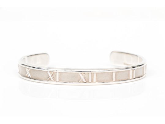 Tiffany & Co. Sterling Silver Fabulous Atlas Motif Cuff Bracelet