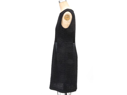 Armani Collezioni Black Boucle Sleeveless Sheath Dress, Slze 10