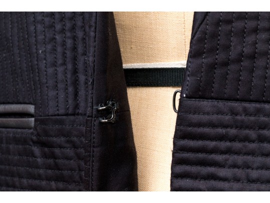 Rag & Bone Fabulous Leather Trimmed Quilted Mandarin Collar Blazer Size 8