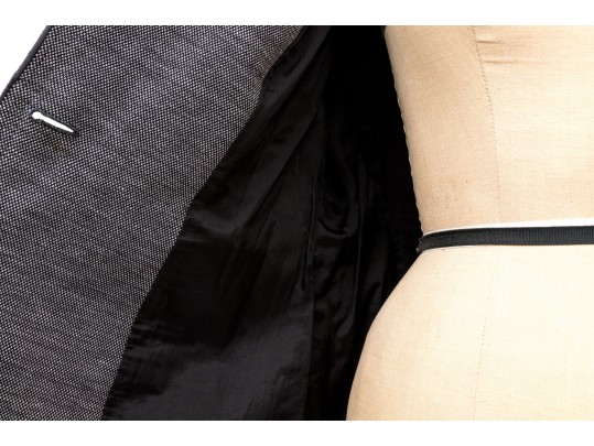 Escada Short Black And White Collared Blazer, Size 40