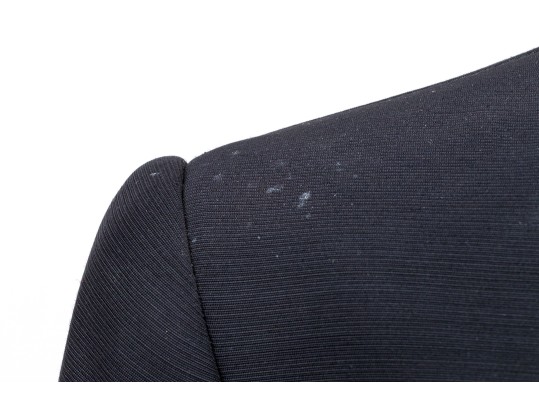 Badgley Mischka Striking Bejeweled Black Belted Suit, Size 10