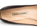 Manolo Blahnik Classic Brown Leather Pumps, Size 41