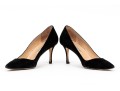 Manolo Blahnik Classic Black Suede Pumps, Size 41 1/2
