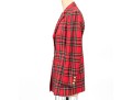 Escada By Margaretha Ley Fun Vintage Red Plaid Button Front Blazer, Size 40
