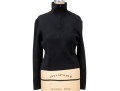 Giorgio Armani Le Collezioni Vintage Black Cropped Half Zip Turtleneck, Size 8