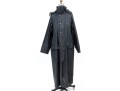 Barbour Fabulous Vintage Navy Blue Burghley Long Waxed Cotton Coat
