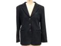 Giorgio Armani Classico Simple Black Three Button Blazer, Size 44