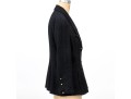 Chanel Boutique Vintage Black Wool And Silk Boucle Jacket And Skirt Suit, Size 44