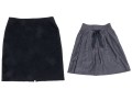 Collection Of Two Assorted Armani Collezioni Grey And Black Toned Skirts