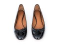 Timeless Celine Black Patent Leather Ballet Flats, Size 40.5