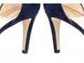 Giorgio Armani Fabulous Blue Suede Elegant Pumps, Size 41, New