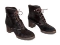 WSteiger Fun Pony Hair Lace Up Style Ankle Boots, Size 40