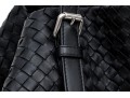 Bottega Veneta Fabulous Ultra Large Black Woven Leather Tote Bag, With Mirror