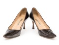 Manolo Blahnik Classic Brown Leather Pumps, Size 41