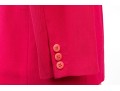 Giorgio Armani Vintage Black Label Dark Pink Wool And Silk Button Front Blazer