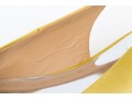 Badgley Mischka Beautiful Yellow Satin And Rhinestone Slingbacks, Size 10