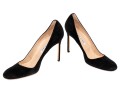 Manolo Blahnik Classic Black Suede Stiletto Pumps, Size 41 1/2