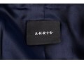 Akris Magnificent Navy Blue Fine Suede Moto Style Jacket, Size 10