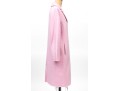 St. John Long Pink Wool Button Front Blazer/Coat, Size S