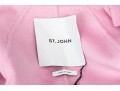 St. John Long Pink Wool Button Front Blazer/Coat, Size S