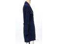 St. John Collection Navy Blue Button Front Long Knit Blazer, Size 4