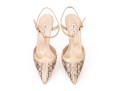 Manolo Blahnik Striking Tan Patent Leather 