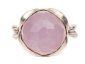 David Yurman Sterling Silver Checkerboard Rose Quartz 