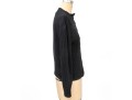 Giorgio Armani Le Collezioni Vintage Black Ribbed Button Front Sweater, Size 10