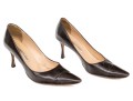 Manolo Blahnik Classic Brown Leather Pumps, Size 41