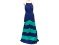 Shoshanna Bold Color Block Floor Length Dress