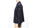 Akris Magnificent Navy Blue Fine Suede Moto Style Jacket, Size 10