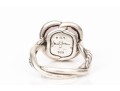 David Yurman Sterling Silver Checkerboard Rose Quartz 