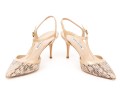Manolo Blahnik Striking Tan Patent Leather 