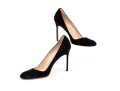 Manolo Blahnik Classic Black Suede Stiletto Pumps, Size 41 1/2