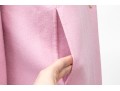 St. John Long Pink Wool Button Front Blazer/Coat, Size S