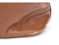 Longchamp Brown Pebbled Leather Top Handled Tote Bag