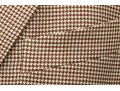 Giorgio Armani Classico Tan And Brown Houndstooth Three Button Blazer, No Size Tag