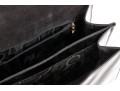Ferragamo Handsome Black Patent Leather Top Handled Bag