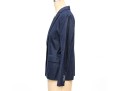 Loro Piana For Brooks Brothers Navy Blue Denim Style Button Front Blazer, Size 6