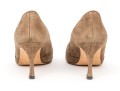 Manolo Blahnik Brownish Tan Suede Pumps, Size 41 1/2