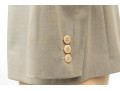 Giorgio Armani Vintage Black Label Tan Wool Button Front Blazer