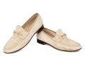 Gucci Striking Tan Suede Loafers With Gold-tone Horsebit, Size 10 B