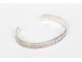 Tiffany & Co. Sterling Silver Fabulous Atlas Motif Cuff Bracelet