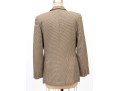 Giorgio Armani Classico Tan And Brown Houndstooth Three Button Blazer, No Size Tag