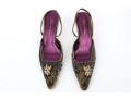 Beatrice Von Tresckow Designs Stunning Beaded Velvet Slingbacks, Size 42