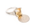 Judith Ripka Sterling Silver Checkerboard Oval Citrine And Cz Ring, Size 7