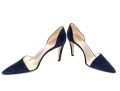 Giorgio Armani Fabulous Blue Suede Elegant Pumps, Size 41, New