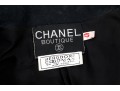Chanel Boutique Navy Blue Vintage Double Breasted Linen Top, Size 40
